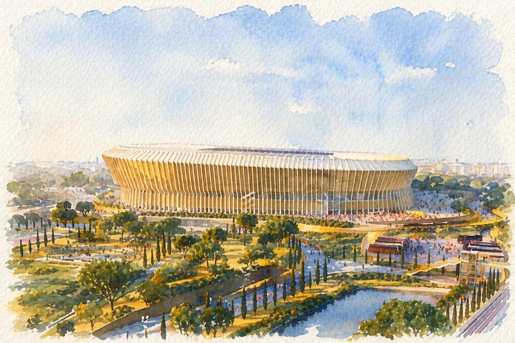 IL NUOVO STADIO DELLA ROMA PRENDE FORMA: PIETRALATA SOGNA IL 2032